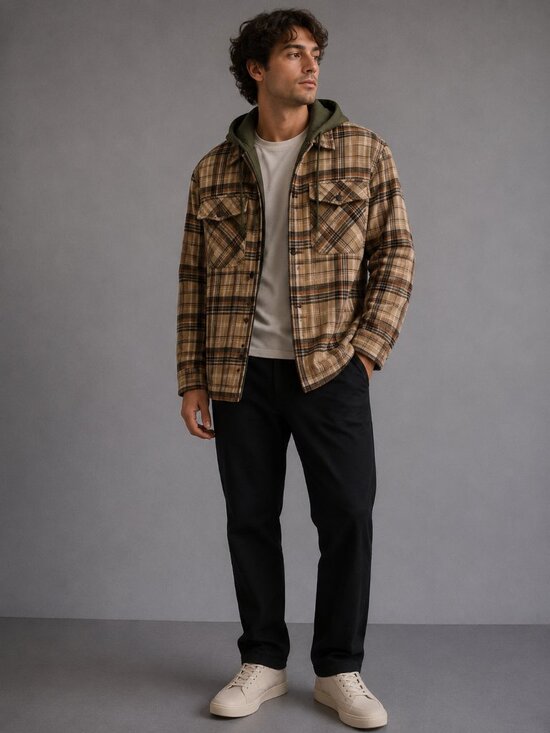 Dakine Other - Dakine Ryder Reversible Flannel Insulated Hooded Shacket Jacket Size Medium